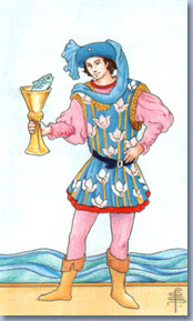 Universal Waite Tarot: Bube der Kelche